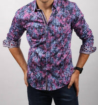 Eight X - Button Down Print Shirt