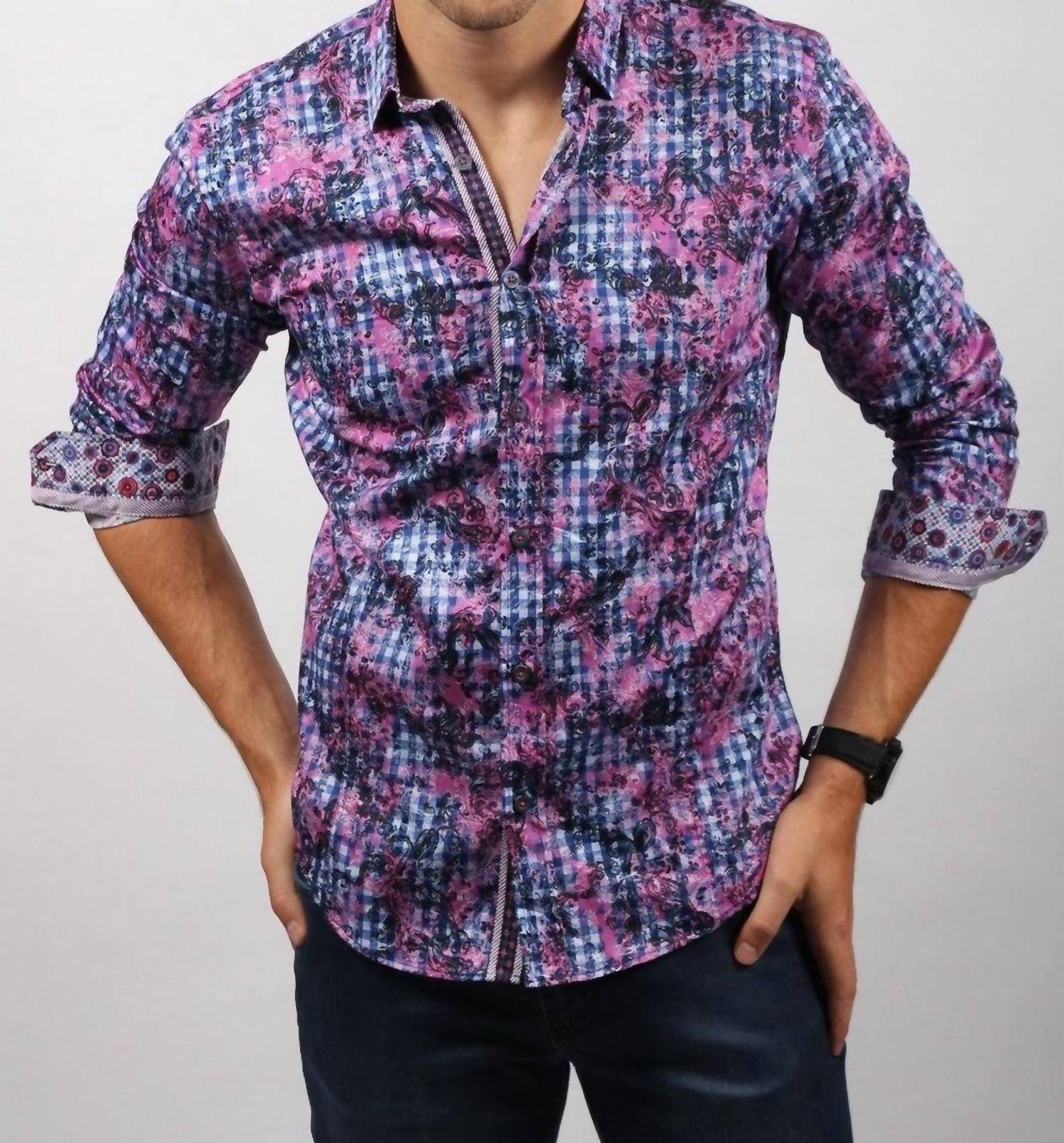 Eight X - Button Down Print Shirt