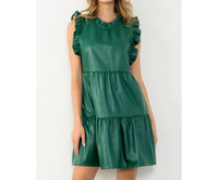 Thml - Ruffle Sleeve Leather Dress