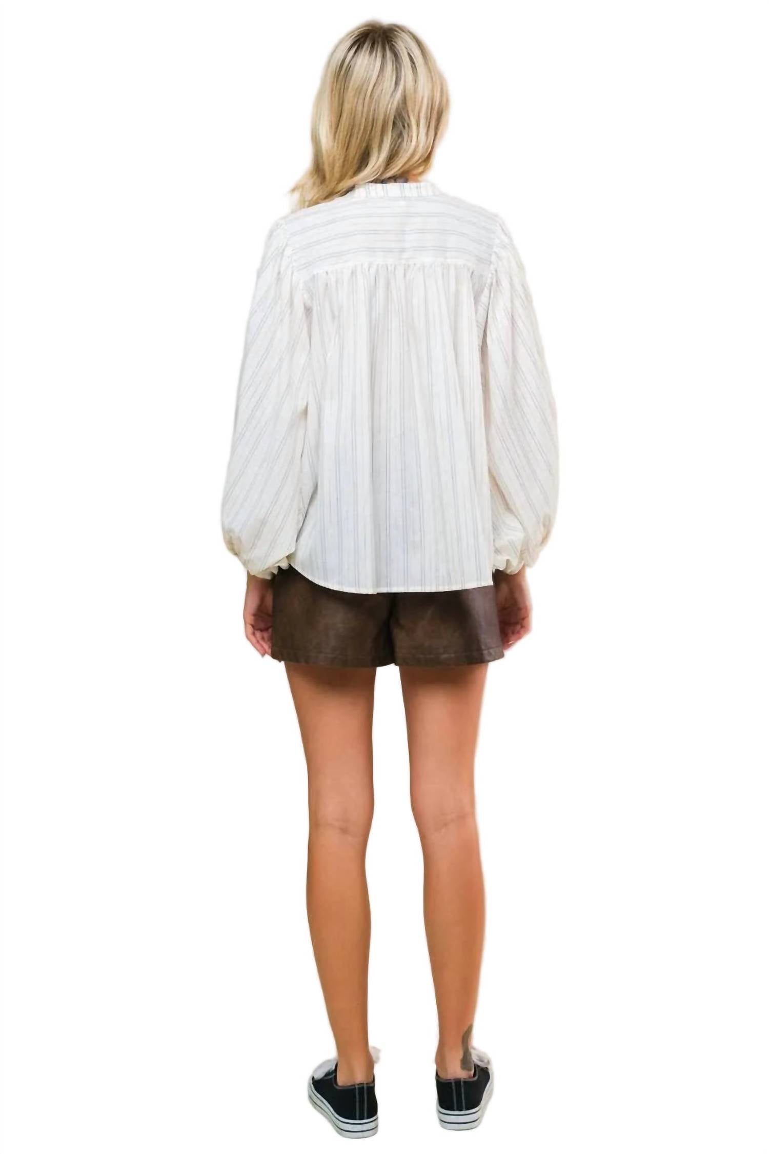 Flying Tomato - Stripe Classic Button Up Shirt