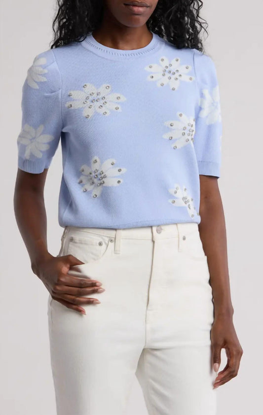 Nanette Lepore - Floral Rhinestone Sweater