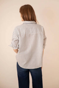 Miou Muse - Shiloh Striped Button Down Shirt