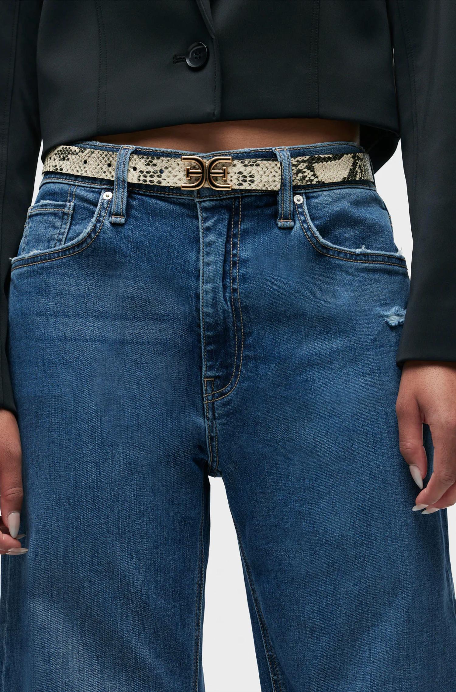 Hudson - Jodie Loose Fit Wide Leg Jeans