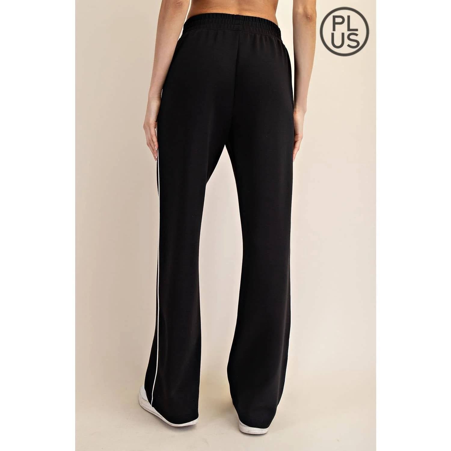 Rae Mode - Modal Scuba Piping Straight Pant - Plus