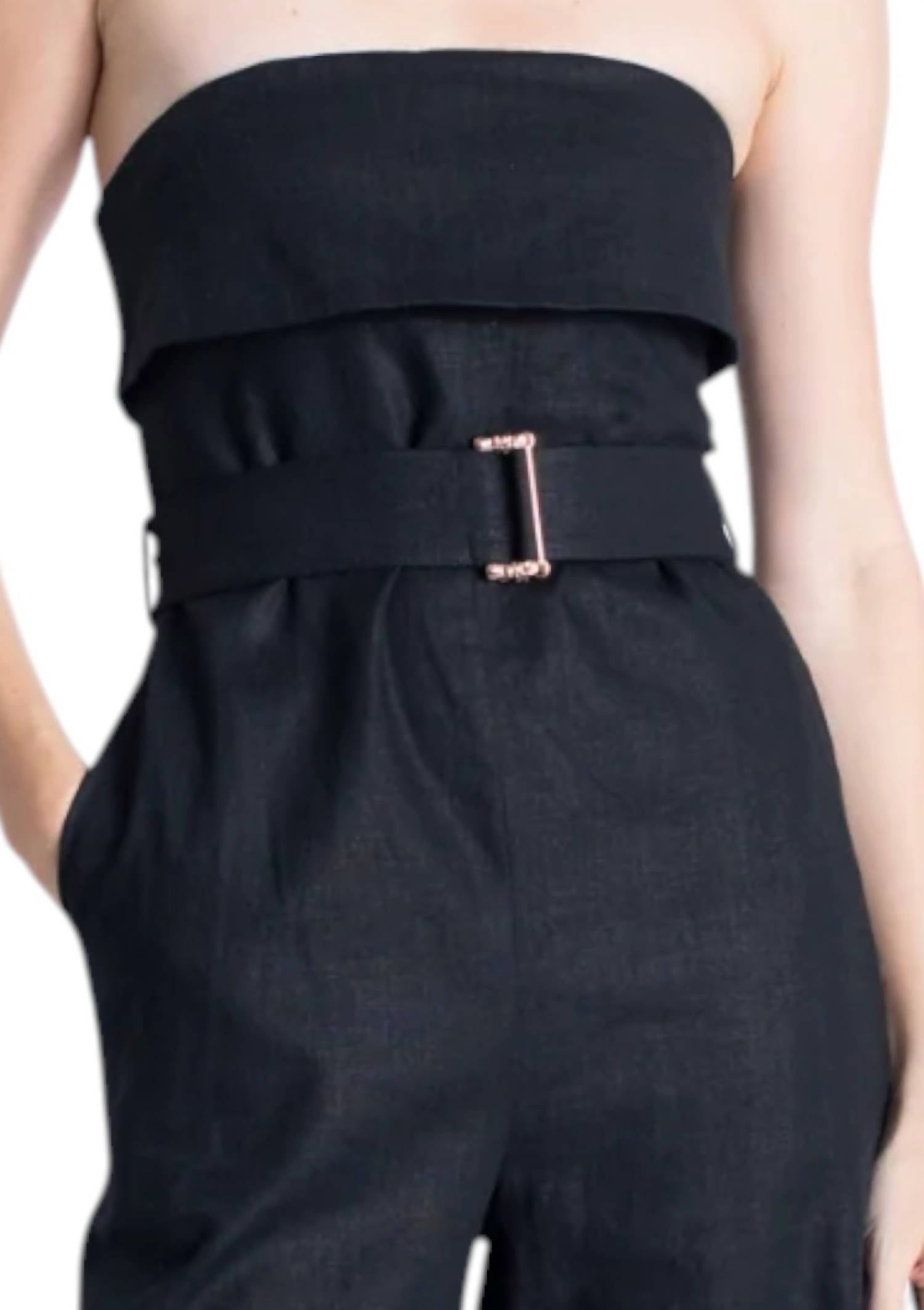 Karina Grimaldi - Dove Linen Jumpsuit