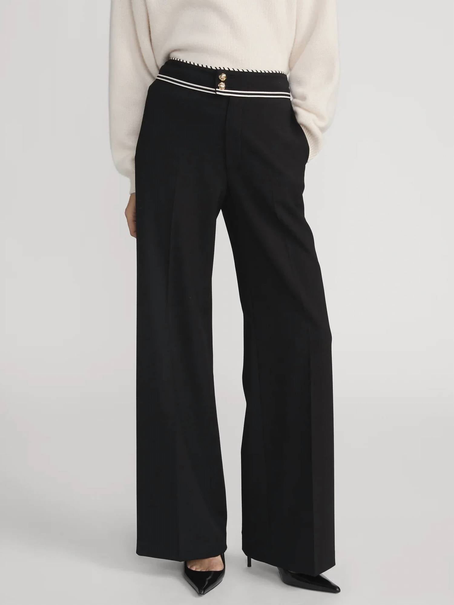 Frame - Prim Slim Palazzo Trouser