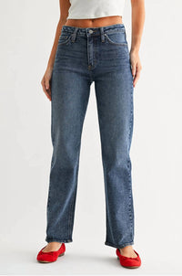 Just Black Denim - Full Length Straight Jeans