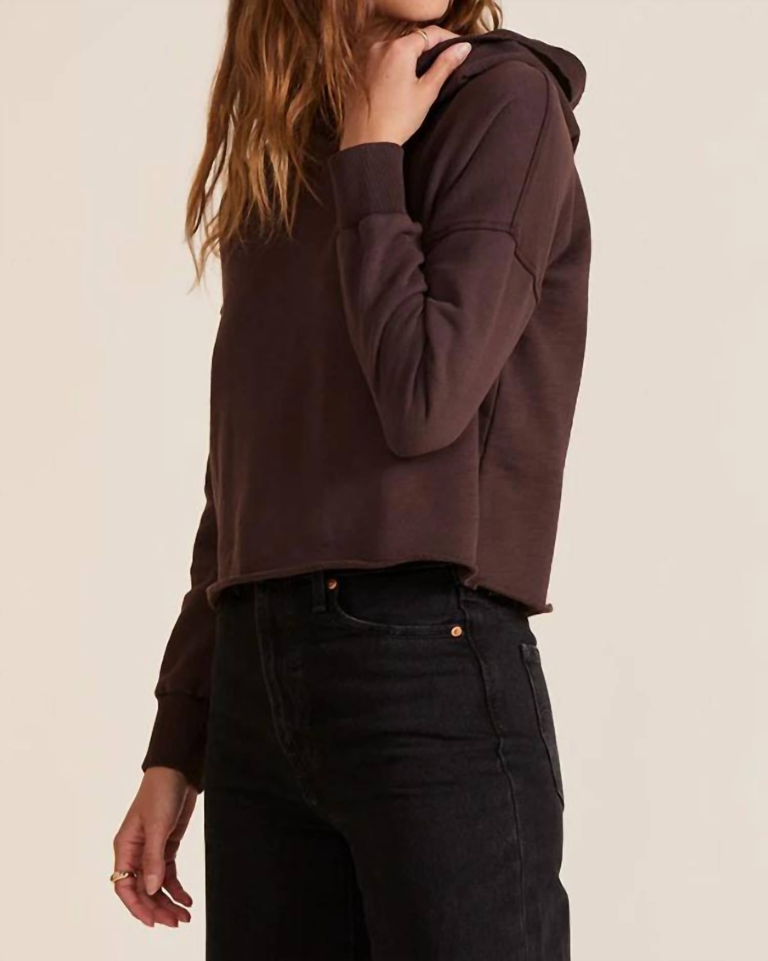 Bobi - Hi Low Cropped Hoodie
