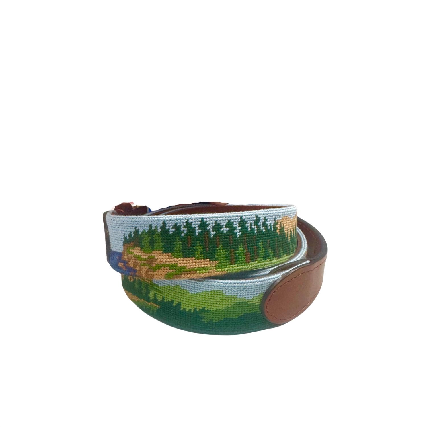 Smathers & Branson - Men's Needlepoint National Parks Belt