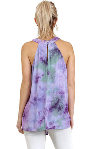 Umgee - Tie Dye Halter Tunic Top