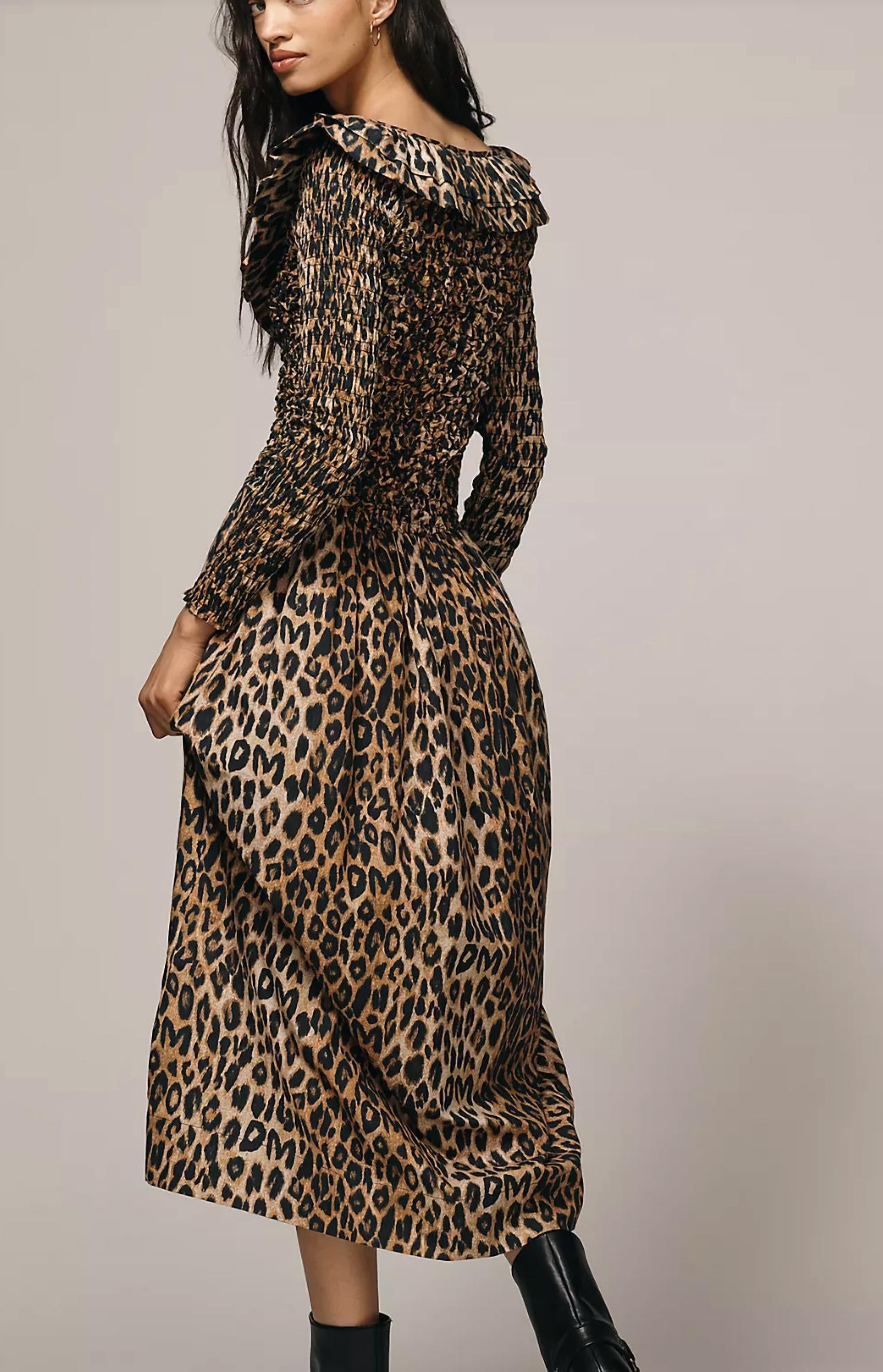 Damson Madder - Harper Shirred Midi Dress