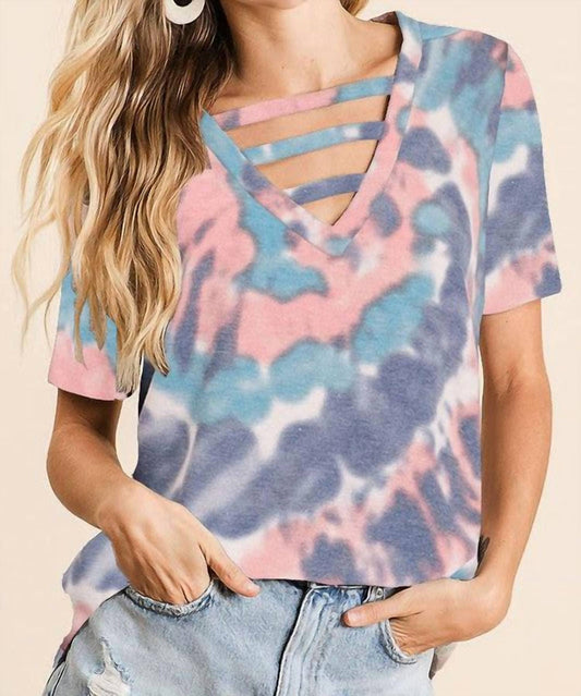 Bibi - Harmony Strappy Tie Dye Top