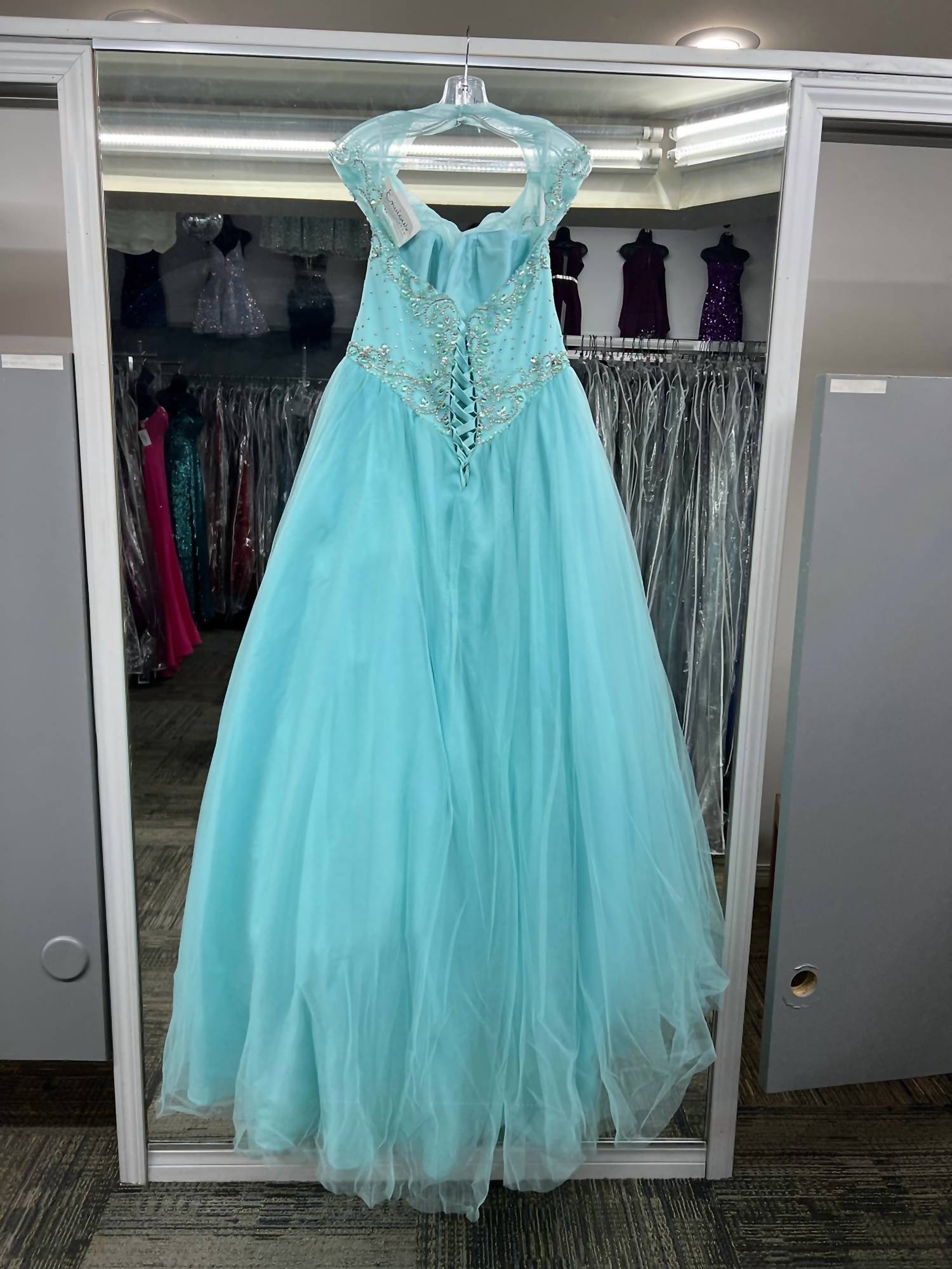 Karishma Creations Women's Prom Dress in mint - women's dress - view 4