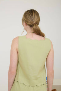 Blu Pepper - Stephanie Trim Woven Tank And Short Set