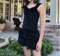 Flowers By Zoe - Girls Olympia Lace Velvet Top