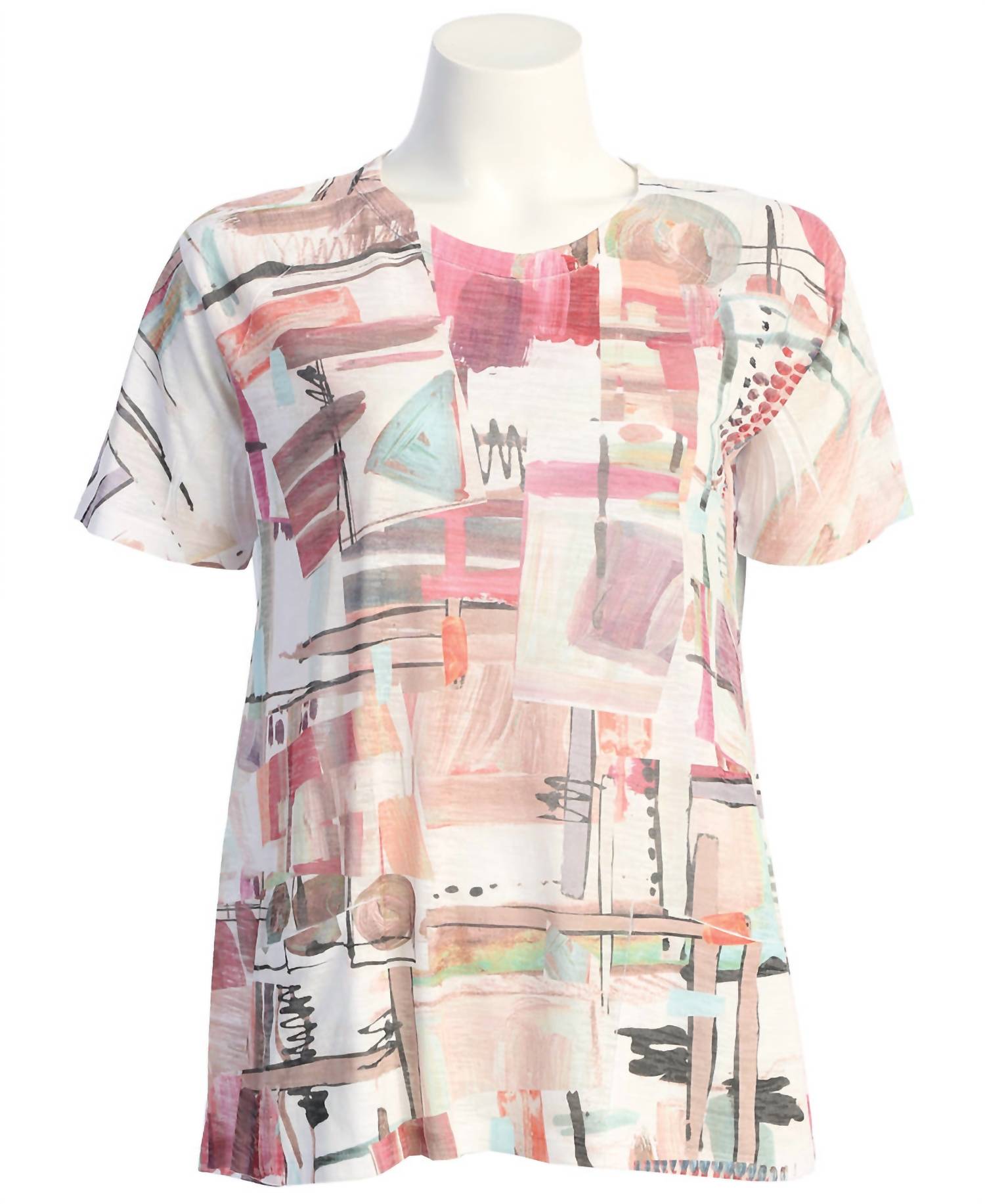 Jess & Jane - Women's Villa Patch Pocket Burnout Top