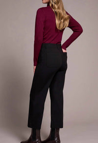 Tribal - High Rise Capri Pants With Pockets