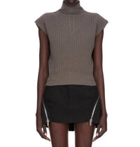 Rick Owens - Maglia Sleeveless Turtleneck Top