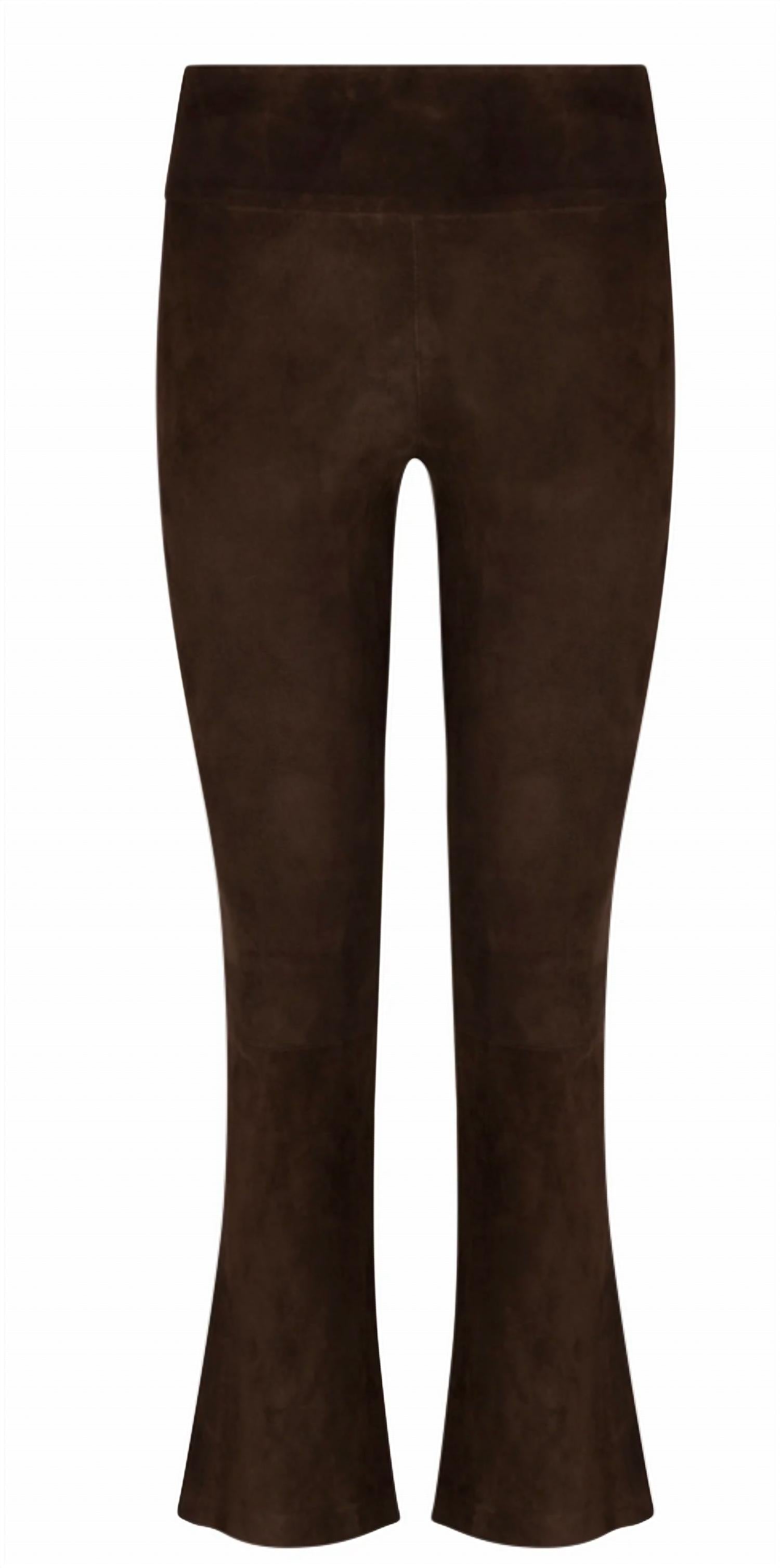 Sprwmn - Suede Ankle Flare Pants