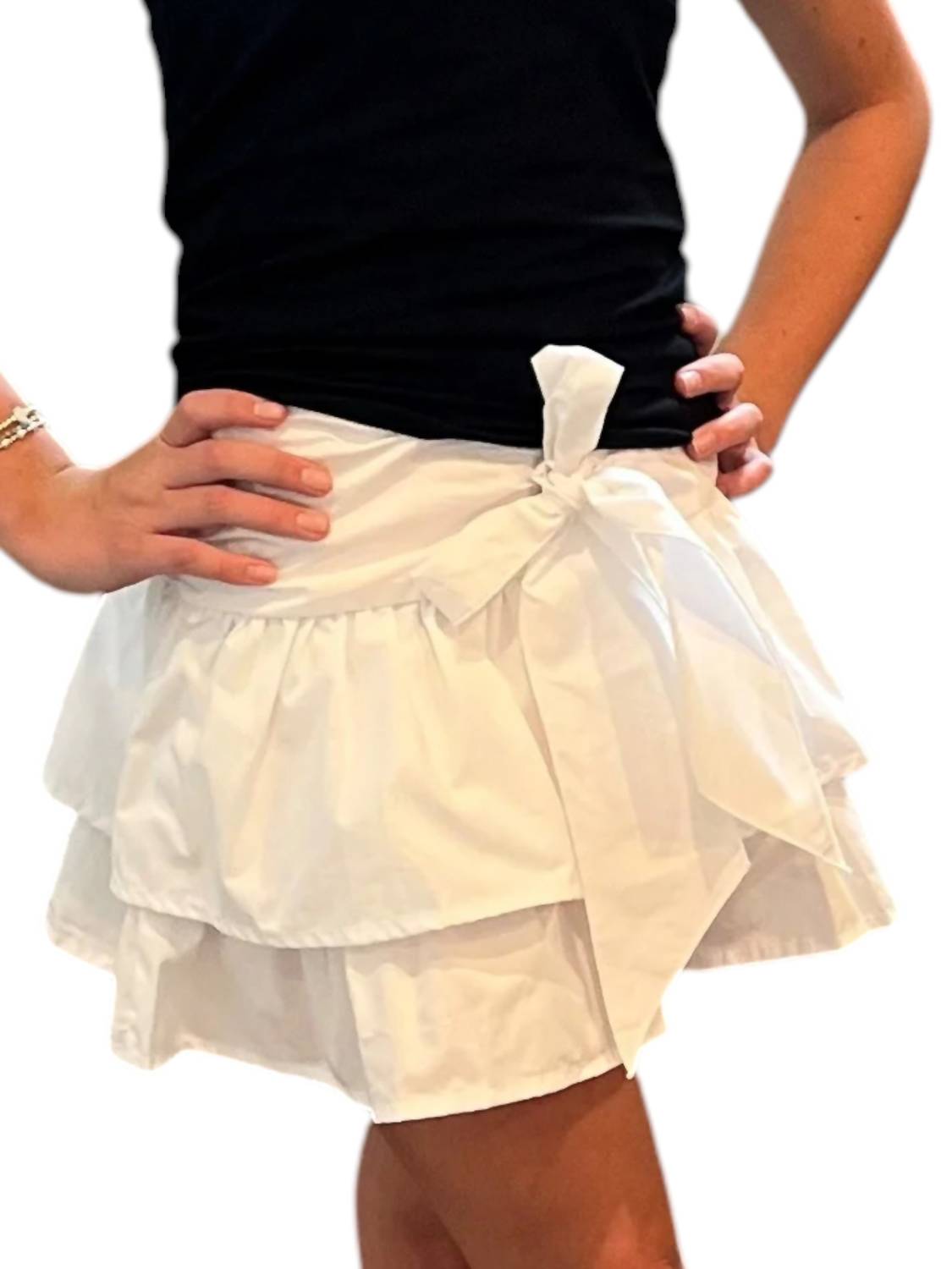 Flowers By Zoe - Girls Tiered Skirt With Bow