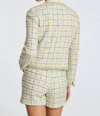 Weill - Pastel Tweed Jacket With Braided Trim