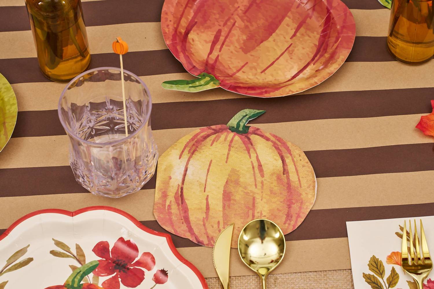 Sophistiplate - Pumpkin Fall Cocktail Party Picks