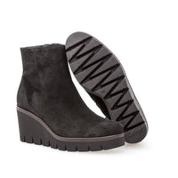 Gabor - Women's Utopia Suede Wedge Ankle Boots