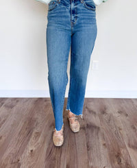 Daze - Renata High Rise Wide Ankle Jeans