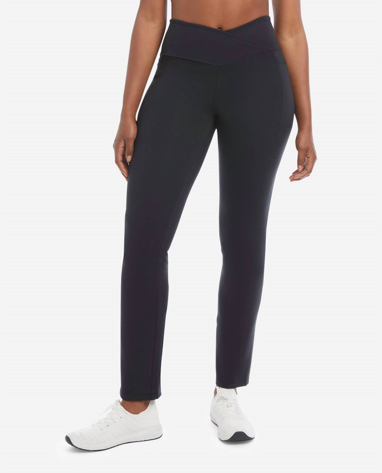 Danskin - Women's Studio Cross Waist Flare Pants