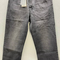 Massimo Dutti Women’s High-rise Straight Leg Jeans in black - women's jeans - alternate view