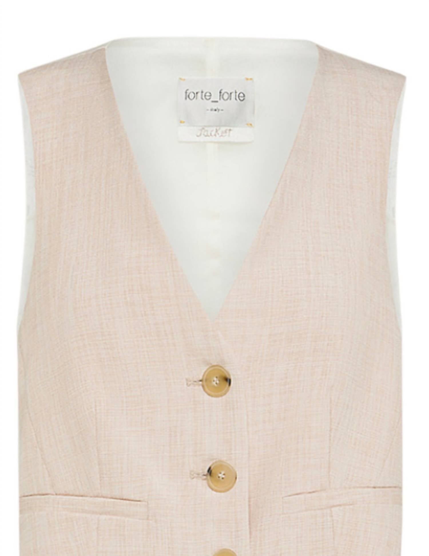 Forte Forte - Women's Viscose Linen Fil A Fil Vest