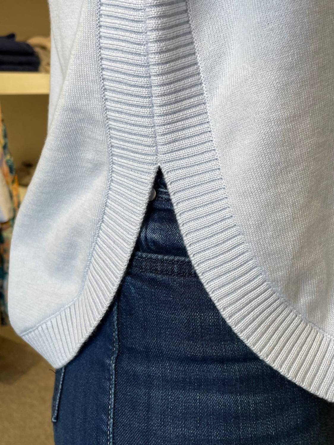 Repeat Cashmere - Cotton Cashmere Blend Round Hem Pullover