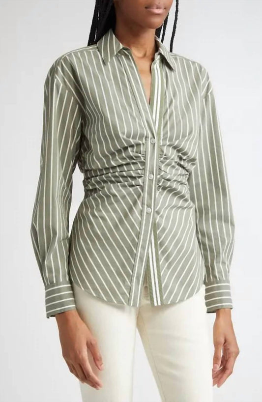 Veronica Beard - Devra Ruched Button-down Shirt