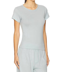 Eterne - Fitted Crewneck Short Sleeve Cotton Modal T-shirt