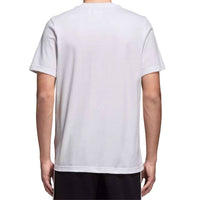 adidas Men's Trefoil Short Sleeve Tee in white - men's t-shirt - detail view