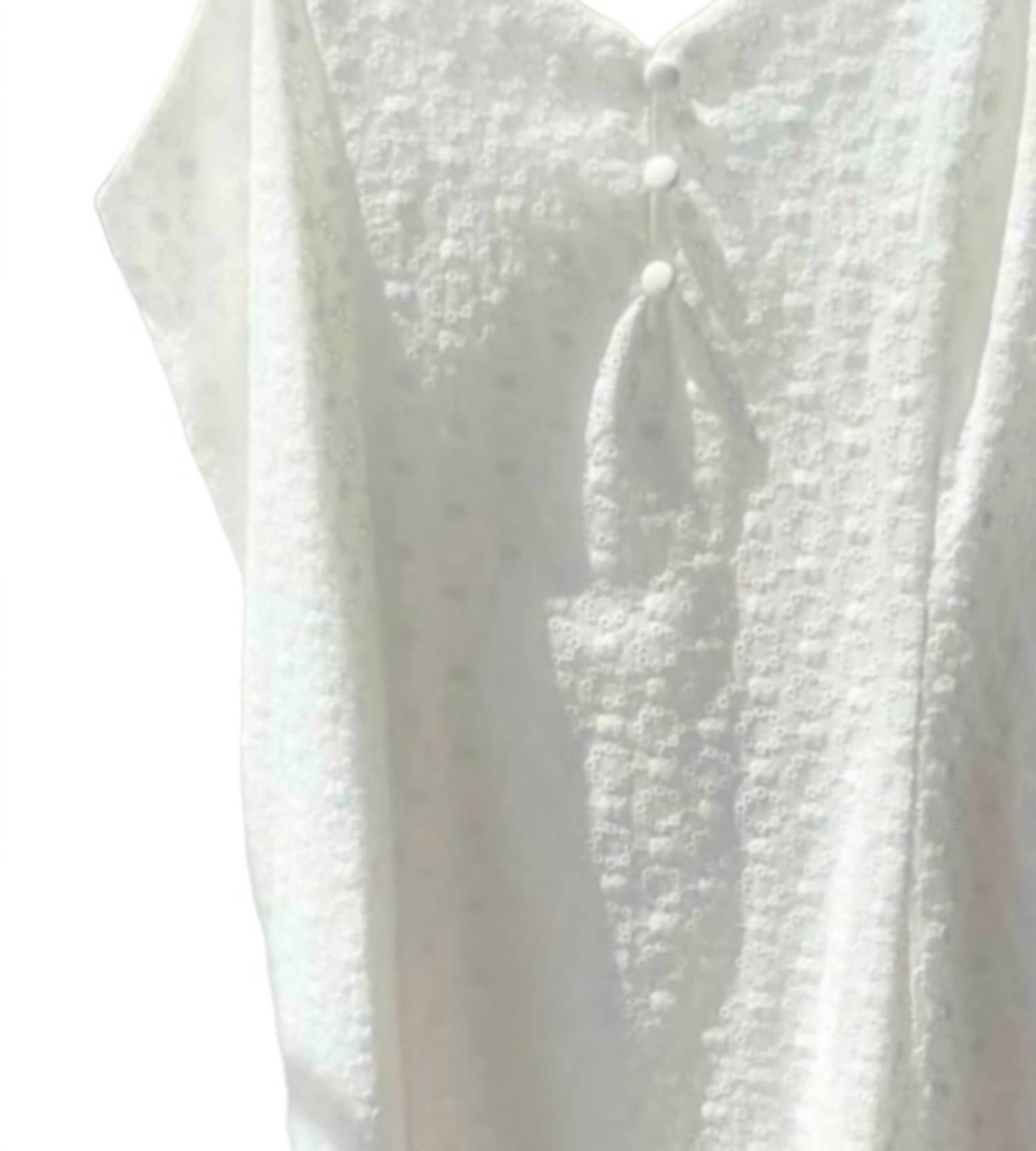 Allie Rose - Women's Ditsy Embroidered Eyelet Dress
