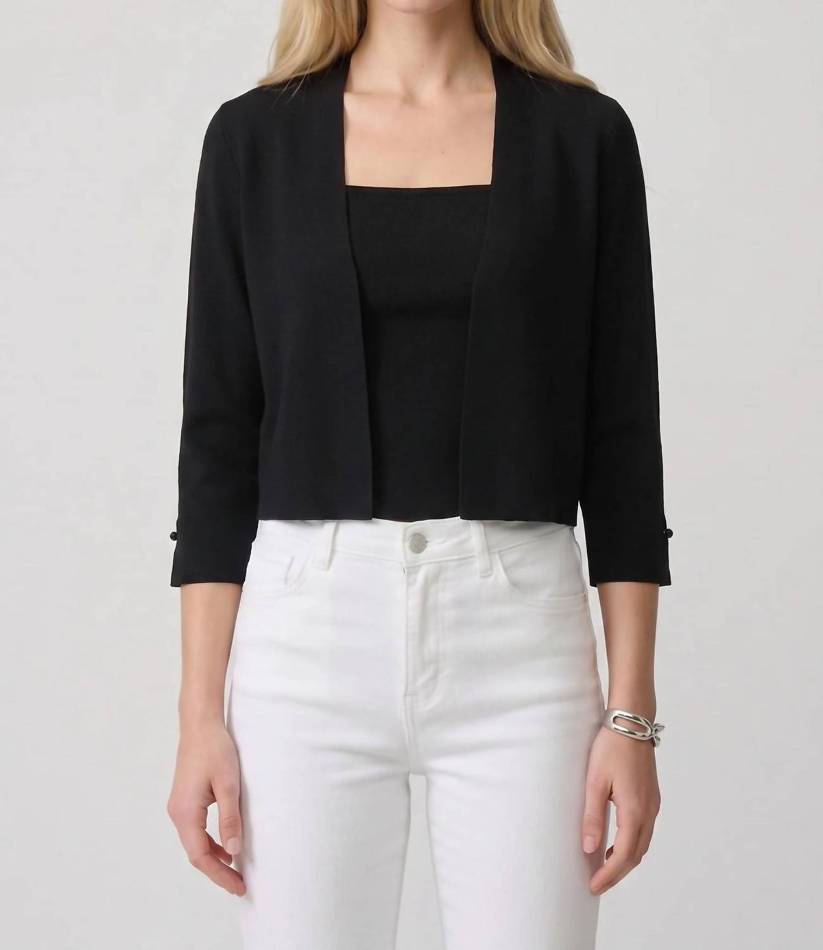 Joseph Ribkoff - Pearl Ornament Cropped Cover-up