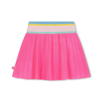 Billieblush Girl's Knitted Mini Skirt in pink - kids' skirt - detail view