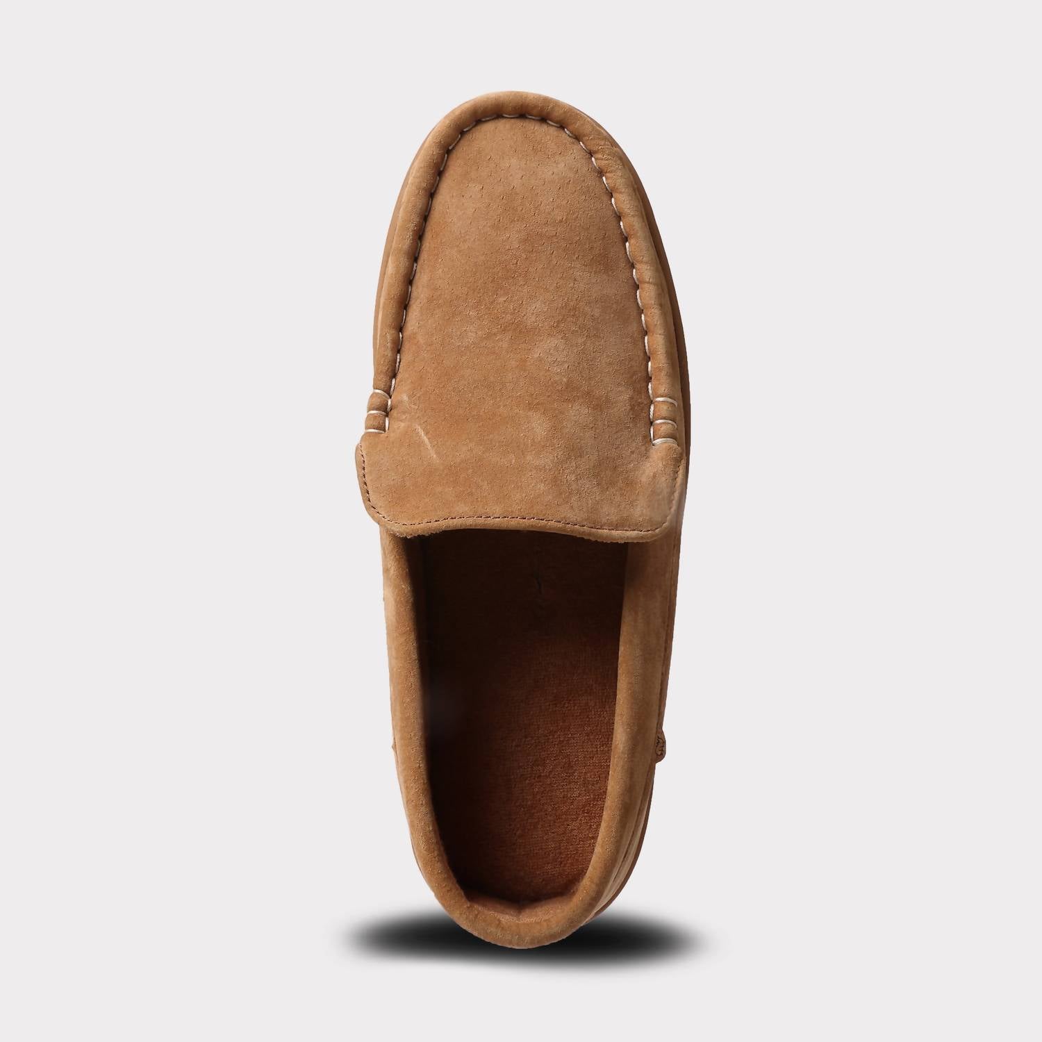 Lamo Men's Brett Un-lined Slip-on Moccasin in chestnut - men's loafer - view 4