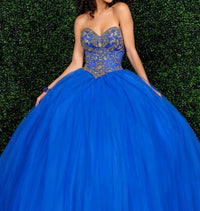 Karishma Creations - Beaded Tulle Prom Dress
