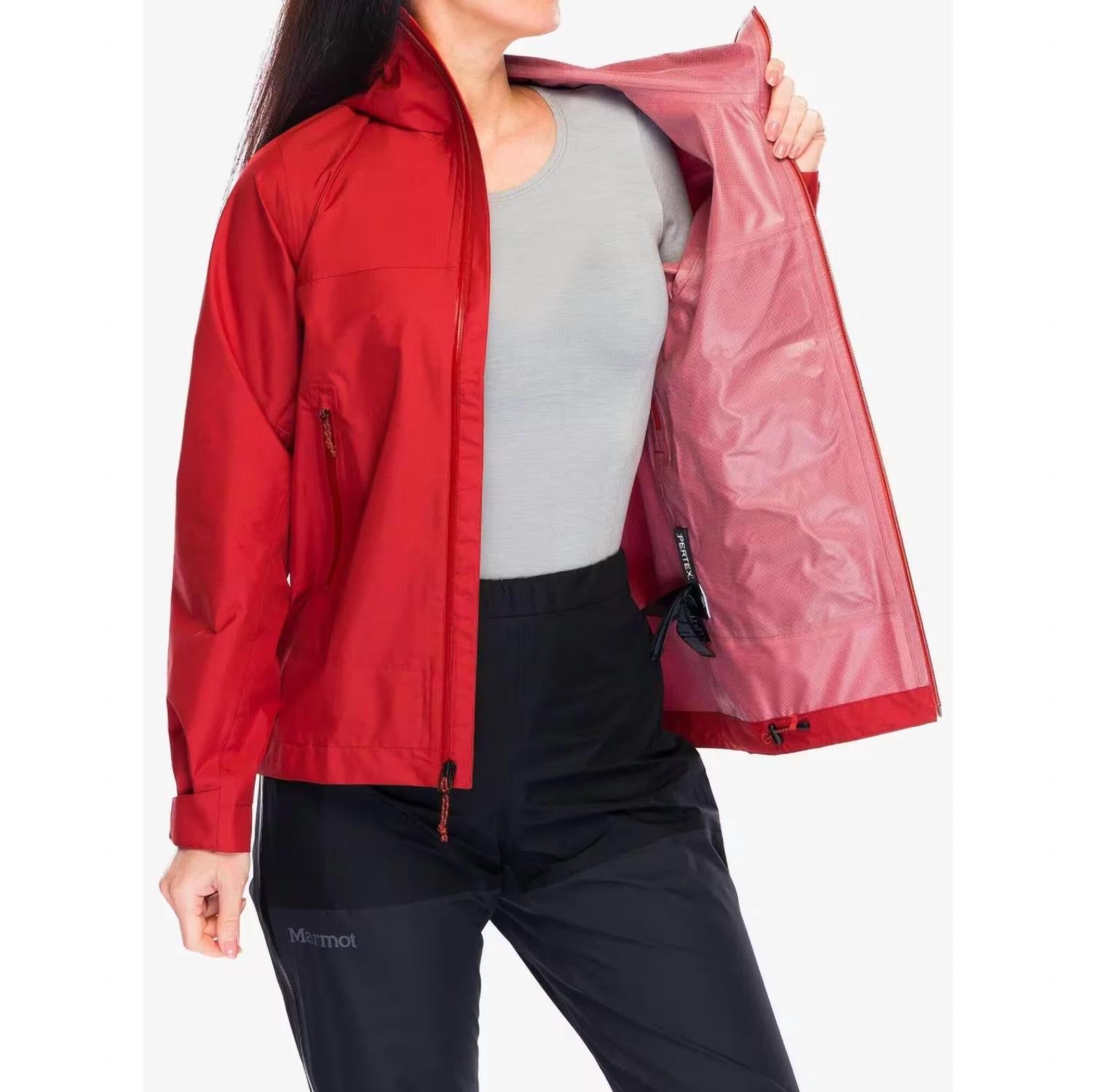 MARMOT Women's Minimalist Pertex Jacket in victory red - women's jacket - alternate view