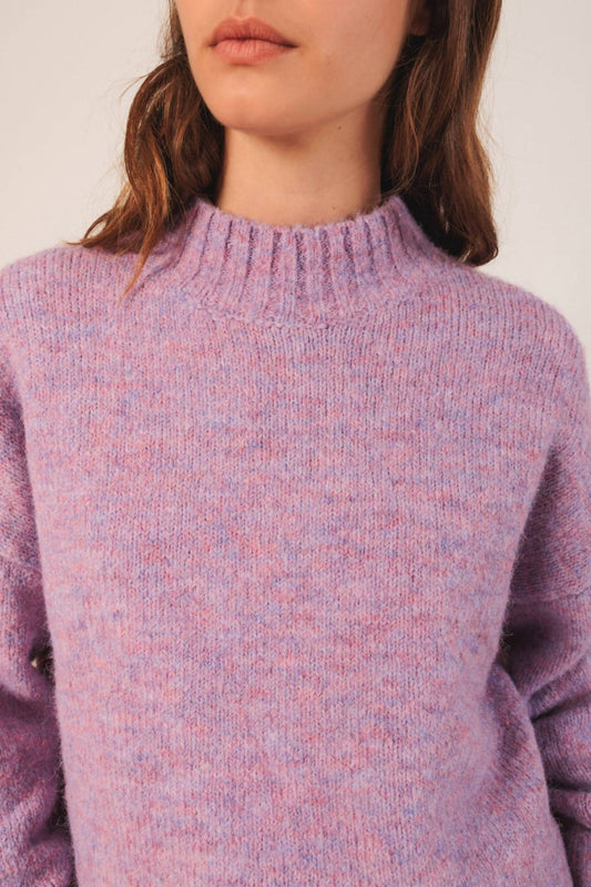 Indi & Cold - Mockneck Textured Sweater