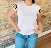 Charlie B - Josie Crochet Sleeve Top II