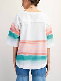 Easel - Graphic Western Soft Washed Cactus Top