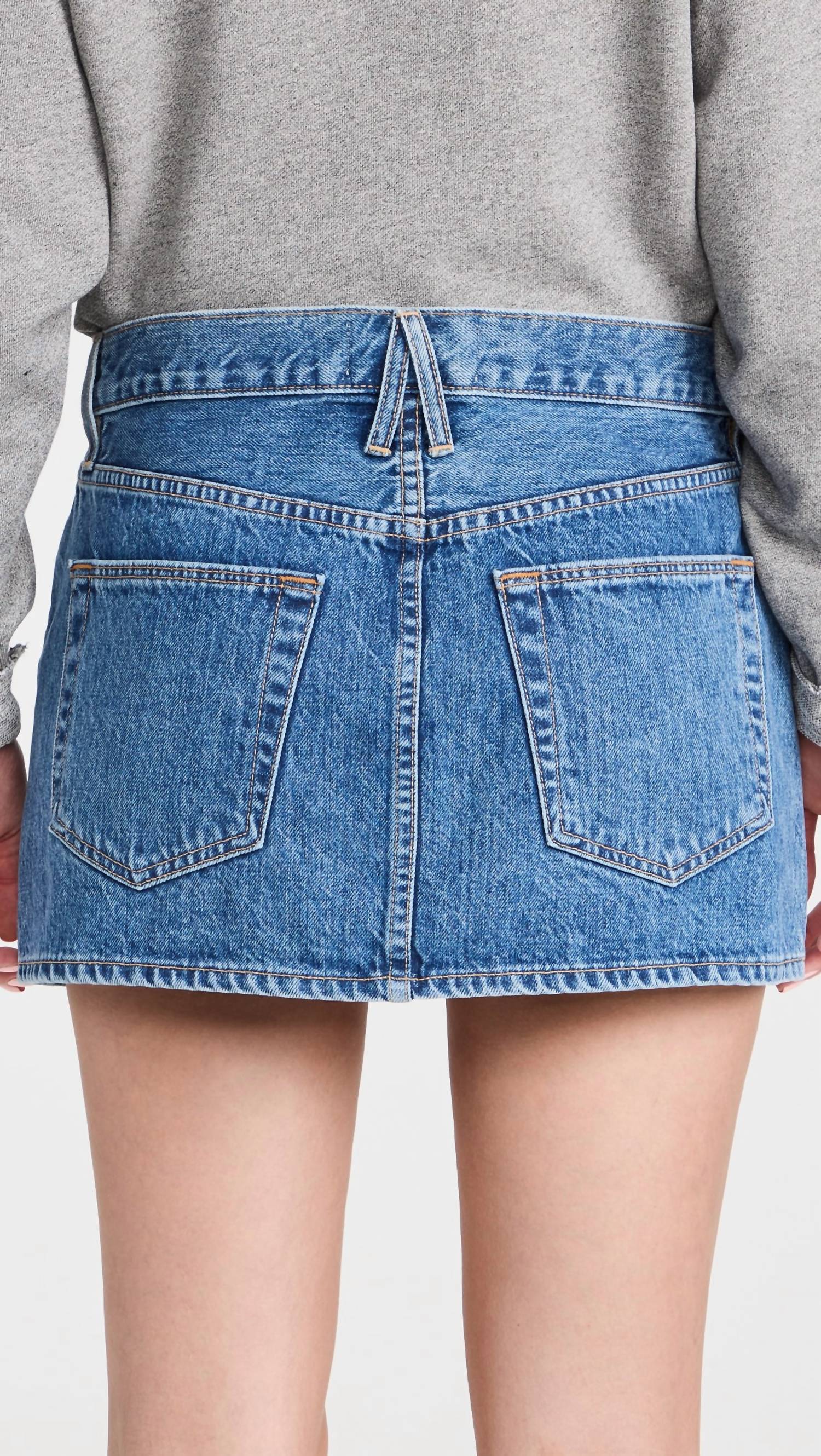 Slvrlake - Micro Denim Mini Skirt