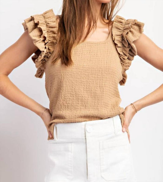 Eesome - Ruffle Sleeve Top