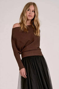 Elan - Alaya Off Shoulder Sweater