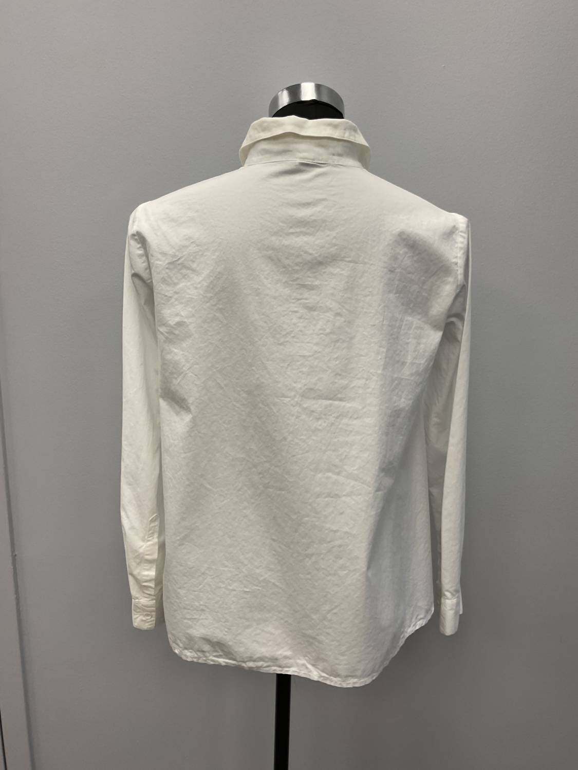 European Culture - WHITE COTTON SHIRT WITH POCKETS