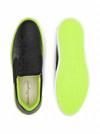 Salvatore Ferragamo - Men's Embossed-logo Slip-on Sneaker