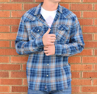 Flags & Anthem - Plaid Double Pocket Button Down